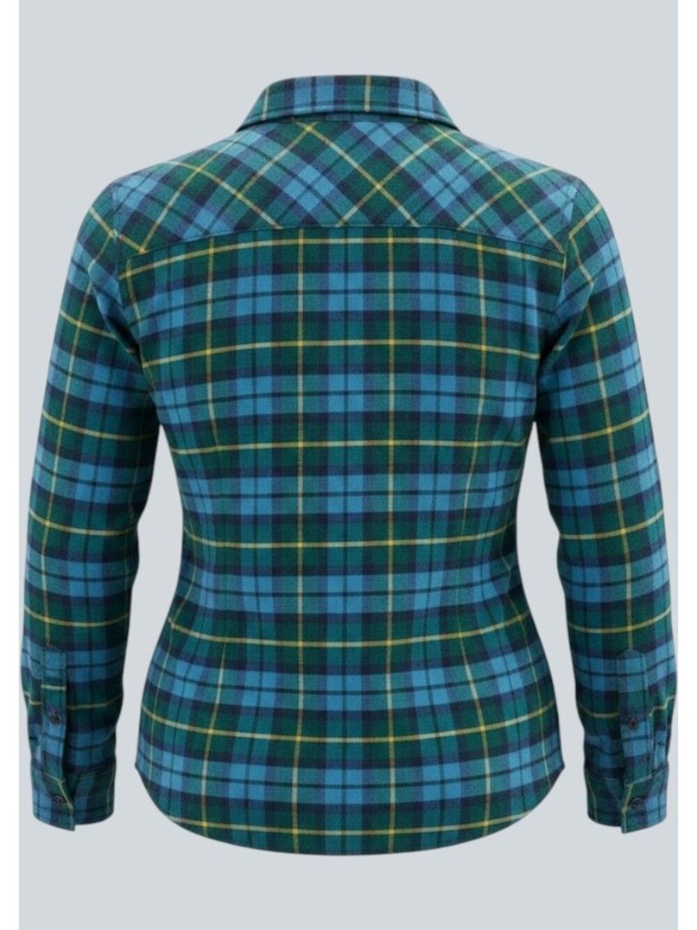 Croft & Barrow Plus Size 1X New Flannel Plaid Blue Button Down Extra Soft Shirt - Picture 6 of 7